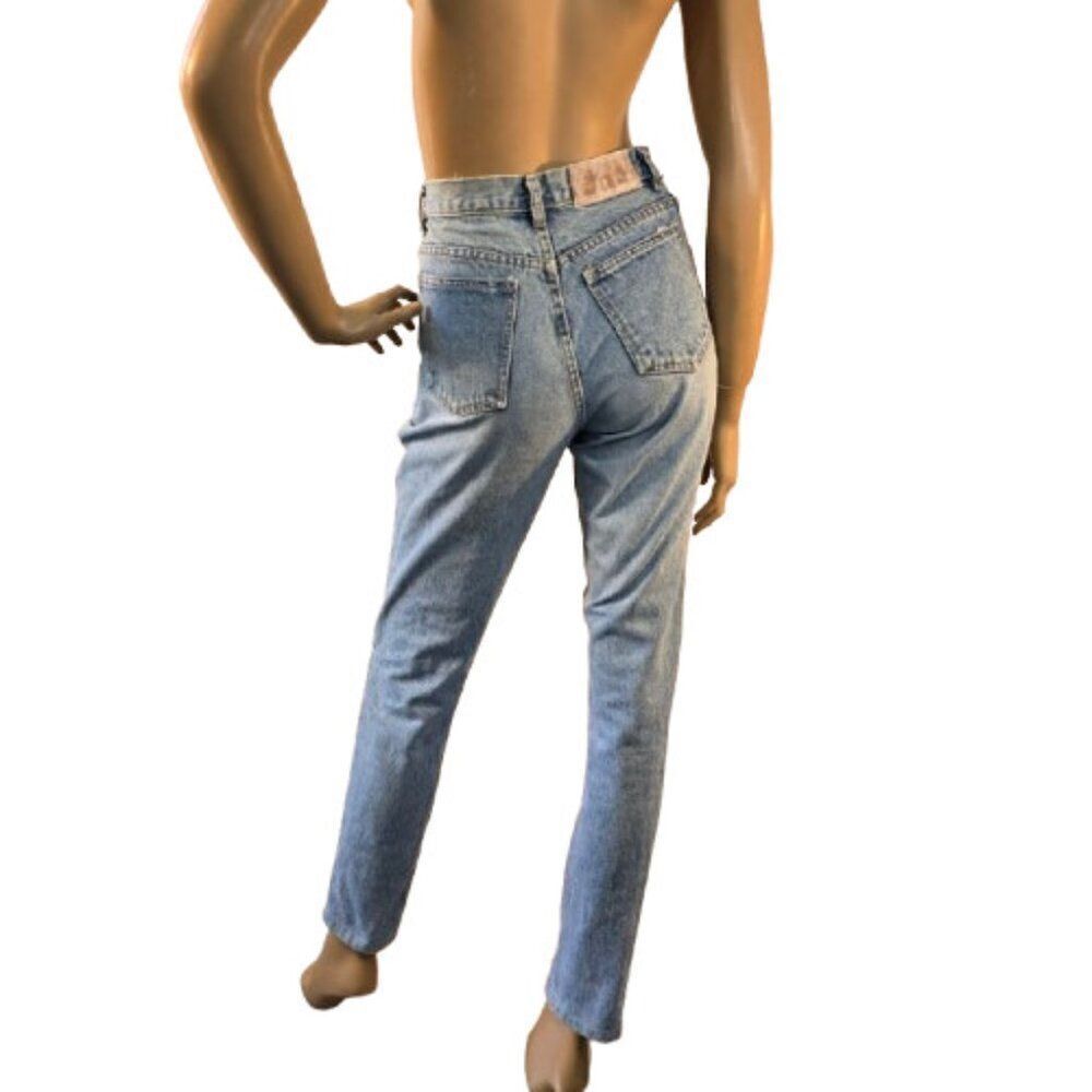 Blue Notes Jeans Vintage 50s Womens Size 26 x 30 High Rise Blue Skinny Denim